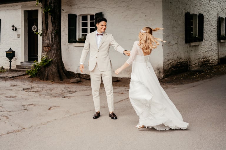 After Wedding Shooting mit Babybauch bei Schloss Linnep in Ratingen by photoart hübner 19