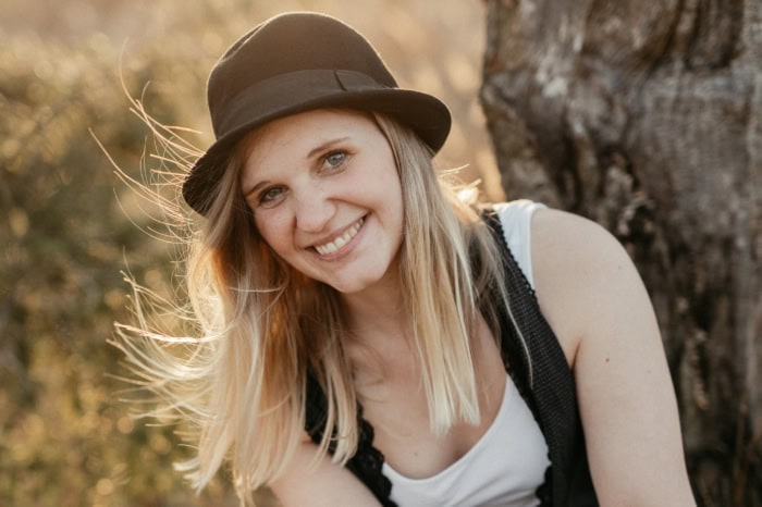 in zeiten von corona hannah und ich spontanes portaet shooting im wald