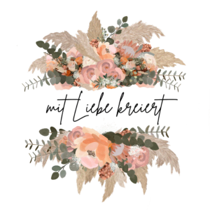 mit Liebe kreiert LOGO transparent